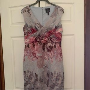 Adrianna Papell matelasse sleeveless long column dress